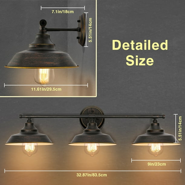 5x Modern Vintage Retro Industrial Rustic Sconce Wall Light Lamp Fitting Fixture